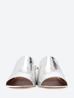 Clearance - Leo in Silver Women Slides | Sandals