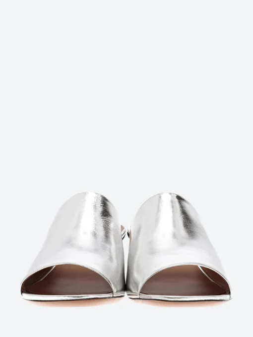 Clearance - Leo in Silver Women Slides | Sandals