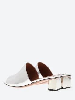 Clearance - Leo in Silver Women Slides | Sandals