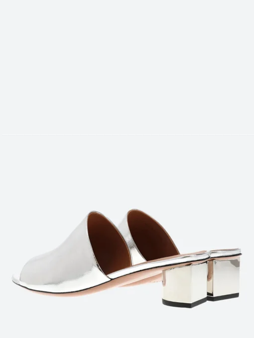 Clearance - Leo in Silver Women Slides | Sandals