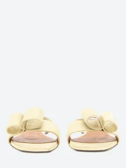 New - Florance Sandal in Champagne Shimmer Suede Women Sandals