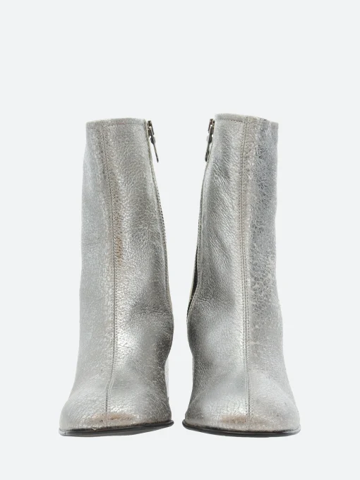 Best - C1395 Ankle Boot in Silver Women Overalls & Jumpsuits | Heels