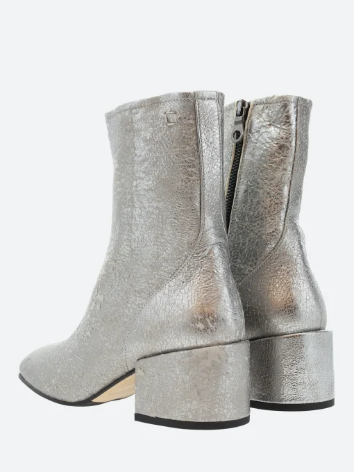 Best - C1395 Ankle Boot in Silver Women Overalls & Jumpsuits | Heels