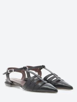 Fashion - C1492 Pointed Toe Flats in Black Women Sandals
