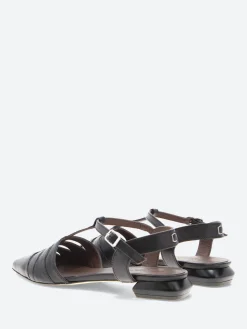 Fashion - C1492 Pointed Toe Flats in Black Women Sandals