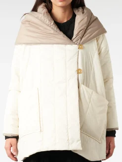 Discount - Padded Coat in Panna/Fango Women Outerwear