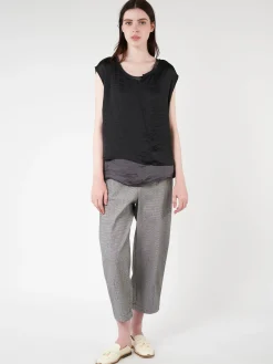 Clearance - RP710 Blouse in Nero/Grigio Women Tops & Blouses | Overalls & Jumpsuits