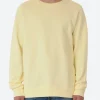 Outlet - Classic Organic Crew in Soft Yellow Sweatshirts