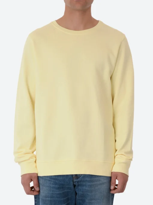 Outlet - Classic Organic Crew in Soft Yellow Sweatshirts