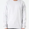 Best - Classic Organic Crew in Snow Melange Sweatshirts
