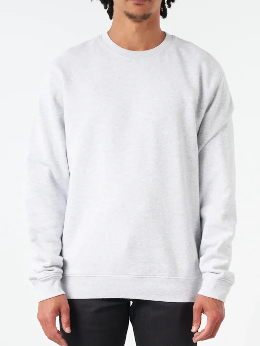 Best - Classic Organic Crew in Snow Melange Sweatshirts