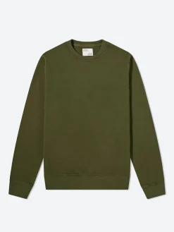 Online - Classic Organic Crew in Seaweed Green Sweatshirts