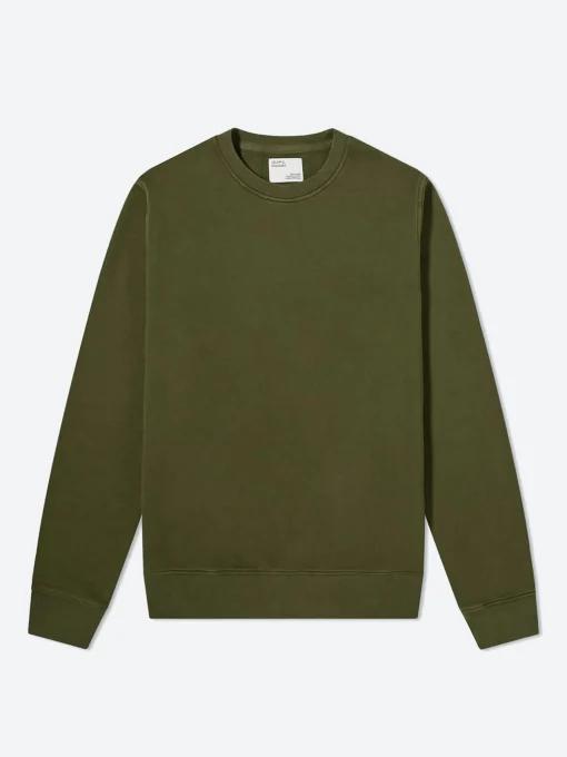 Online - Classic Organic Crew in Seaweed Green Sweatshirts