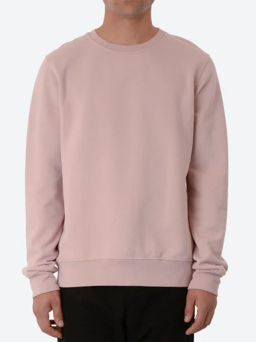 Fashion - Classic Organic Crew in Faded Pink Sweatshirts