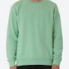Clearance - Classic Organic Crew in Faded Mint Sweatshirts