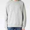 Clearance - Classic Organic Crew in Heather Grey Sweatshirts