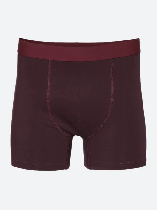 Sale - Classic Organic Boxer Briefs in Oxblood Red Undergarments