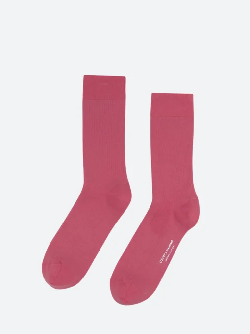 Hot - Classic Organic Sock in Raspberry Socks