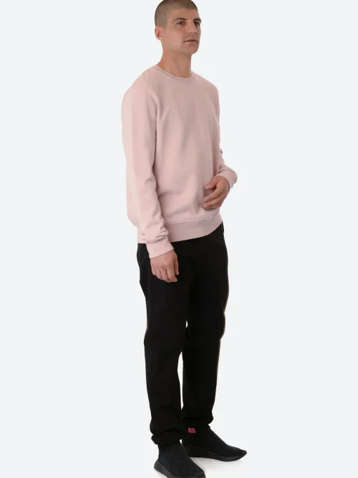 Fashion - Classic Organic Crew in Faded Pink Sweatshirts