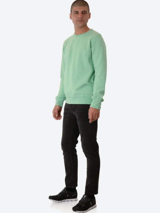 Clearance - Classic Organic Crew in Faded Mint Sweatshirts