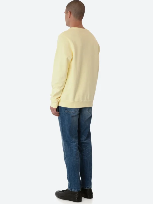 Outlet - Classic Organic Crew in Soft Yellow Sweatshirts