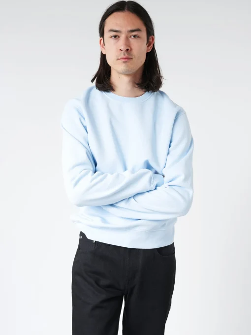 Discount - Classic Organic Crew in Polar Blue Sweatshirts