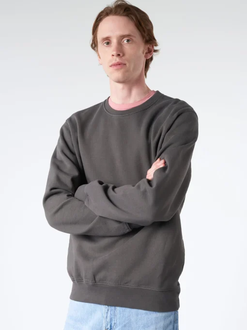 Online - Classic Organic Crew in Lava Grey Sweatshirts