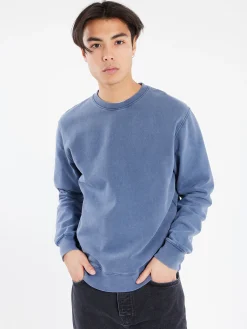 Discount - Classic Organic Crew in Neptune Blue Sweatshirts