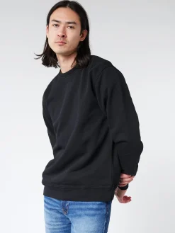 Discount - Classic Organic Crew in Deep Black Sweatshirts