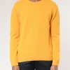 Sale - Merino Wool Crew in Burned Yellow Knitwear