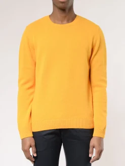 Sale - Merino Wool Crew in Burned Yellow Knitwear