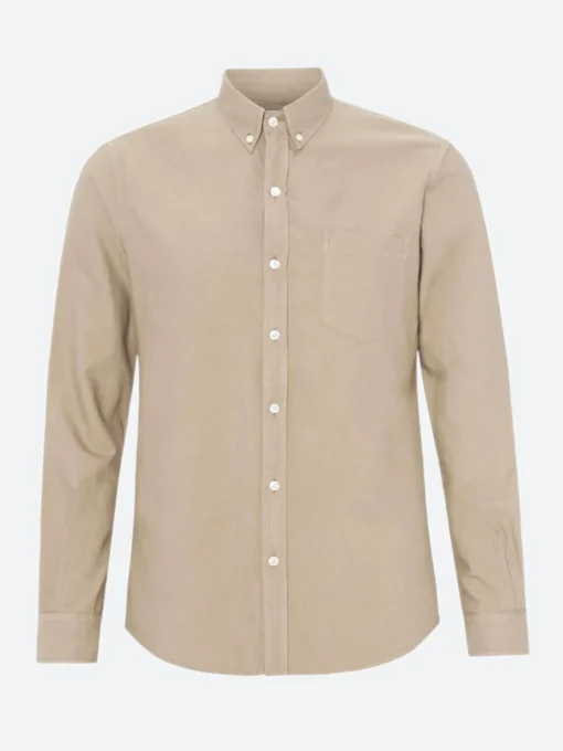 New - Organic Button Down Shirt in Oyster Grey Button-Ups