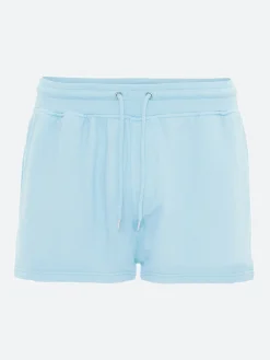 Best - W Classic Organic Sweatshort in Polar Blue Women Shorts