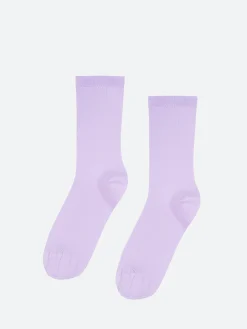 Online - Women Classic Organic Sock in Soft Lavender Women Socks & Hosiery | Belts