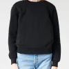 Sale - Women Classic Organic Crew in Deep Black Women Tops & Blouses | Sweatshirts