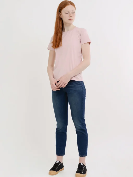Fashion - Women Light Organic Tee in Faded Pink Women Tops & Blouses | T-Shirts