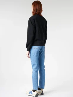 Sale - Women Classic Organic Crew in Deep Black Women Tops & Blouses | Sweatshirts
