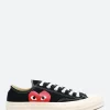 Discount - Red Heart Chuck 70 Low Top in Black Women Sneakers | Overalls & Jumpsuits