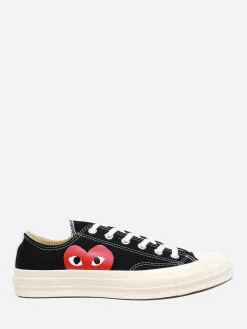 Discount - Red Heart Chuck 70 Low Top in Black Women Sneakers | Overalls & Jumpsuits