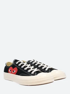 Discount - Red Heart Chuck 70 Low Top in Black Women Sneakers | Overalls & Jumpsuits