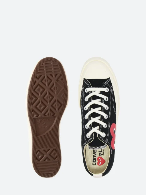 Discount - Red Heart Chuck 70 Low Top in Black Women Sneakers | Overalls & Jumpsuits