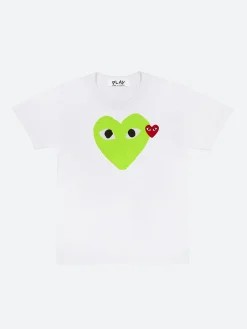 Sale - T105 T-Shirt in White with Heart Print Women Tops & Blouses | T-Shirts