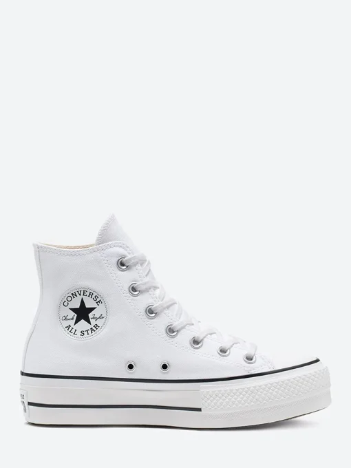 Fashion - Chuck Taylor All Star High Top in White and Black Women Overalls & Jumpsuits | Sneakers