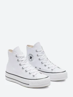 Fashion - Chuck Taylor All Star High Top in White and Black Women Overalls & Jumpsuits | Sneakers