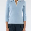 Clearance Cotton Knit Shirt Women Tops & Blouses | Knitwear
