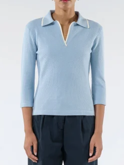 Clearance Cotton Knit Shirt Women Tops & Blouses | Knitwear