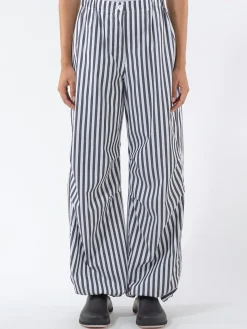 Fashion Cotton Poplin Oversized Pants Women Pants