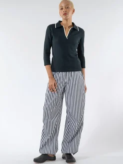 Fashion Cotton Poplin Oversized Pants Women Pants