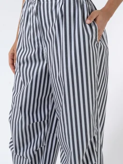 Fashion Cotton Poplin Oversized Pants Women Pants