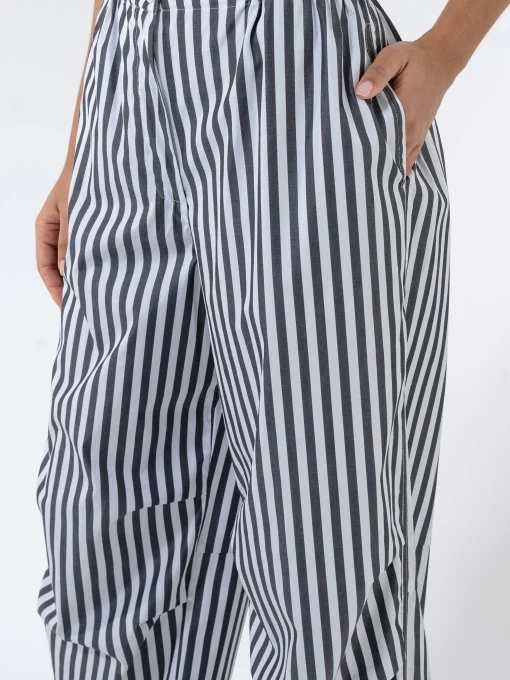 Fashion Cotton Poplin Oversized Pants Women Pants